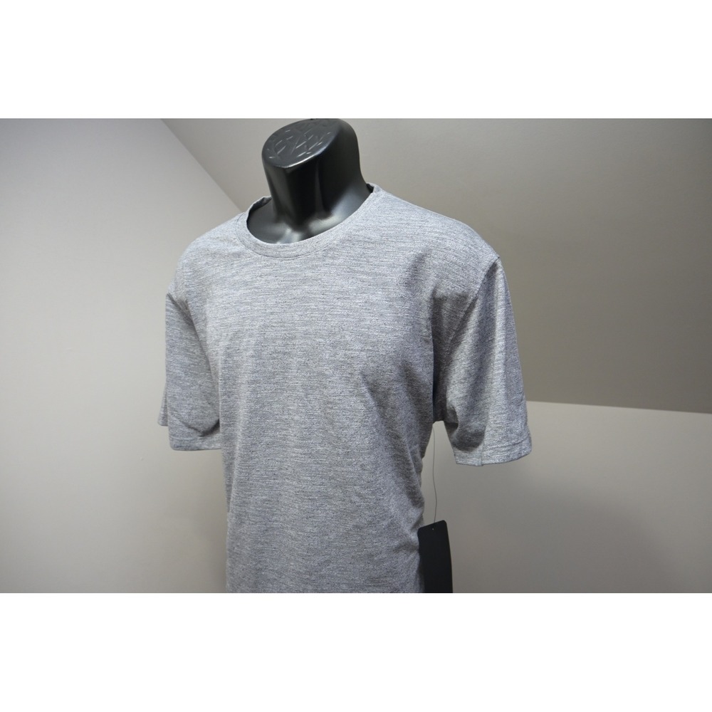 Fabletics T-Shirt Men XXL Grey Short Sleeve Crew Neck Activewear NWT